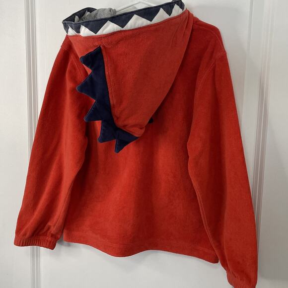 Hanna Andersson Orange Dino Terry Jacket Size 110 5 - Picture 4 of 8